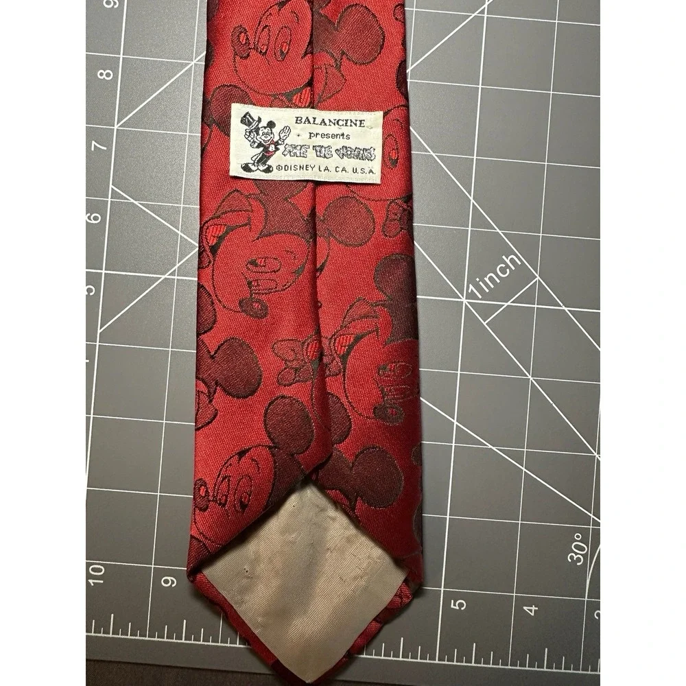 Balancine Presents The Tie Works [Disney LA CA USA] Vtg MICKEY MOUSE Casual Ltd